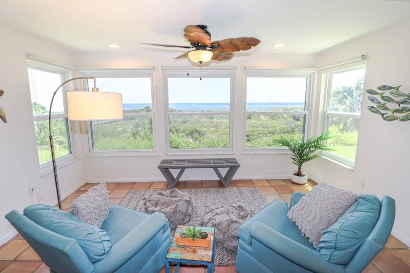 living room coastal realty vacation rental st. augustine